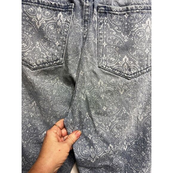 0130 Simple Society High Rise Patterned Women Size 3 26 Juniors Crop Ankle - Picture 6 of 9